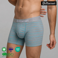 Ensemble de lingerie pour homme en coton rayé, taille plus, fabriqué en usine, poche ergonomique 3D, personnalisation de votre logo, plusieurs tailles, sous-vêtements tendance pour homme