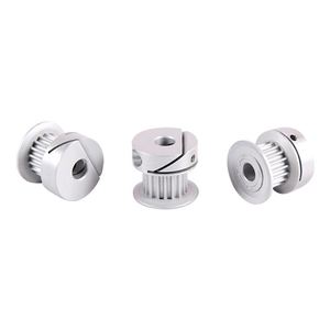Polea de Sincronización Personalizada GT2 20T con Buje de Sujeción de Aluminio y Acero Inoxidable, Diámetro Interior de 10 mm, Diámetro Exterior de 50 mm, Compatible con OEM - Product Image 2