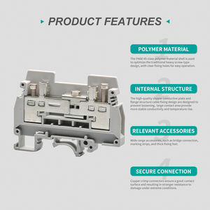 UTL commutation DIN Rail <span class=keywords><strong>bornier</strong></span> à vis pour 6mm2 57A/400V Type <span class=keywords><strong>de</strong></span> test fil connecter <span class=keywords><strong>bornier</strong></span> - Product Image 5