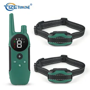 Amazons Online Pet Training Products Rechargeable Beeper/Vibration/Static Shock/ IPX6 Prong Pet Dog Training Collar with 4 dogs