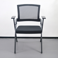Chaise de conférence pliable, chaise de formation moderne, chaise de réunion, chaise de visiteur, chaise d'attente, chaise de bureau