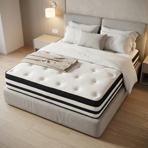 <strong>Double</strong> Sided Eco-Friendly Foam <strong>Mattress</strong> <strong>Topper</strong> with Medium Firmness Foldable Design for Apartment Use - Product Image 2