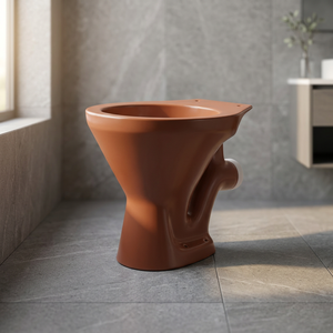 WC moderne en céramique Vitrosa bleue avec siphon S/P, ensemble de toilettes européennes - Product Image 3