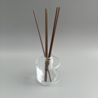 Bouteille en verre vide pour diffuseur d'aromathérapie 50ml 100ml, flacon rond pour parfum à bâtonnets