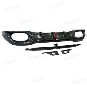 Uno stile in fibra di carbonio Bodykit diffusore paraurti posteriore con luce per <span class=keywords><strong>Mercedes</strong></span> Benz W177 uno Sport di classe A35 A45s Hatchback - Product Image 3