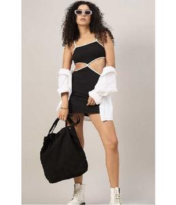 Robe mi-longue décontractée en coton tissé naturel, extensible, écologique, douce, confortable, pour femme, voyage, fête, week-end, quotidien - Product Image 5