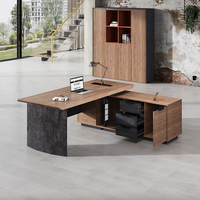 WESOME Mobilier de bureau Offre Spéciale PDG Bureau design moderne Bureau de direction en forme de L Tables de bureau Boss