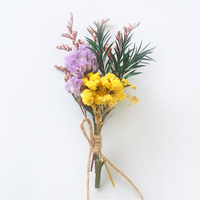 Bouquet de fleurs séchées miniatures faites à la main pour mariage, décoration florale pour homme, plante, fleur, cadeau pour demoiselle d'honneur, enfant, décoration d'anniversaire