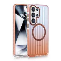 Coque de téléphone de luxe mat dégradé magnétique pour Samsung S24 S25 S26, protection arrière pour S26 Ultra