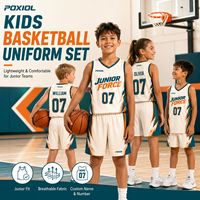 Ensemble d'uniformes de basketball pour enfants – Maillot et short personnalisés pour jeunes, légers et respirants, pour académies, camps et commandes d'équipes juniors