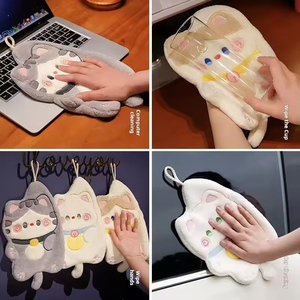 Serviettes de cuisine et de salle de bain en gros, type suspendu, motif dessin animé, absorbantes, double couche, épaisses, douces et mignonnes - Product Image 3