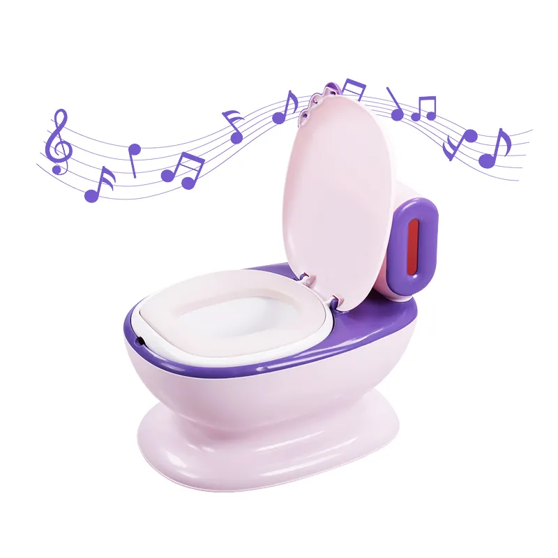 गर्म बिक्री पोर्टेबल एन71 बेबी शौचालय पीपी प्लास्टिक पोटी प्रशिक्षण सीट संगीत के साथ बच्चे सीखने की क्षमता