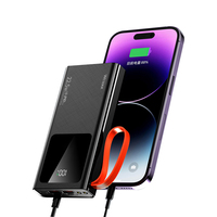 Banco de Energía Wesdar de 20000 mAh con Pantalla Digital, Banco de Energía Portátil de Carga Súper Rápida con Luz