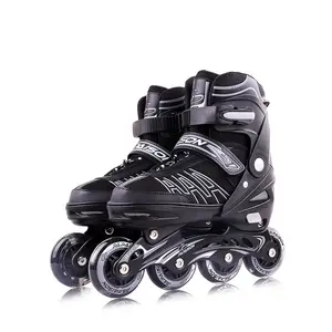 Commercio all'ingrosso set in magazzino Con La luce up PU ruote da skate inline protezioni da skate roller consegna rapida RTS