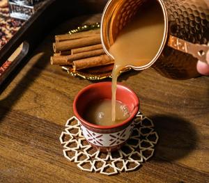 Arab handcrafted beverage custom printed logo small <b>clay</b> espresso cup <b>set</b> ceramic coffee cup - Product Image 4