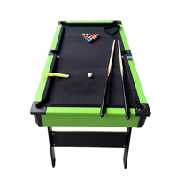 Mesa de Billar Plegable de MDF Premium Moderna de 50 Pulgadas al por Mayor, Mesa de Snooker para Juegos Deportivos de Interior, Mesa de Billar OEM con Palos de Billar