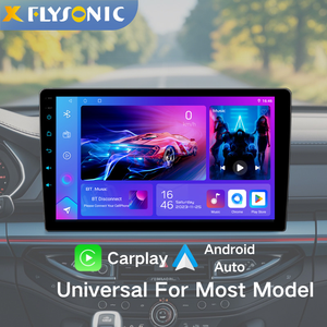 Flysonic 9 "10.1" trong kho đã sẵn sàng để tàu Carplay <span class=keywords><strong>Android</strong></span> tự động đa phương tiện xe đài phát thanh cho VW BMW <span class=keywords><strong>Jeep</strong></span> Audi Honda Ford Kia - Product Image 1