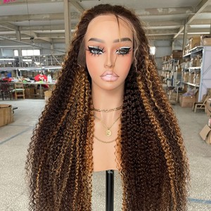 Peluca de Cabello Humano Remy 100% Virgen con Cierre Bob, Larga, Rubia, Base de Encaje Francés, Sin Pegamento, Venta al por Menor, Cabello Natural, Muestras Gratis - Product Image 2