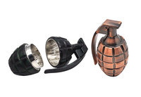 Moulin à tabac en forme de Grenade en alliage de Zinc, 4 pièces, 46mm, nouveauté promotionnelle, Logo personnalisé
