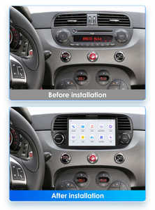 7 ''Android 13 autoradio stéréo pour Fiat <span class=keywords><strong>F500</strong></span> 2012 lecteur multimédia sans fil Carplay & Auto BT GPS Navigation tête unité - Product Image 2
