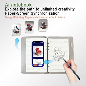 Masterben ai thông minh máy tính xách tay ai máy tính xách tay thông minh Bút da máy tính xách tay A5 với khóa cho ai viết thiết kế ai văn phòng biểu tượng tùy chỉnh - Product Image 4