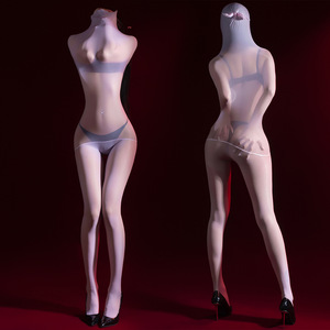 Full Coverage Bodycon Stockings Ultra Thin Nylon Transparent Women's Bodystocking For Nightclub Dancing Shaping Buttock Lifting - Product Image 2