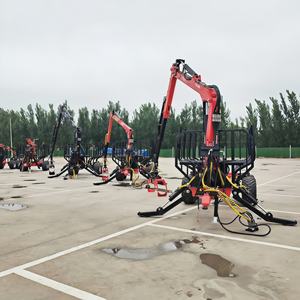 Pompe hydraulique de transport de chargement de bûches de travail du <span class=keywords><strong>bois</strong></span> forestier 12T remorques de bûches de chargeur de <span class=keywords><strong>bois</strong></span> robustes pour tracteur - Product Image 5