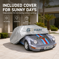 Kart à pédales électrique pour adultes, style GT3RS, avec housse Oxford anti-UV sur mesure incluse