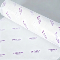 Papier d'emballage ciré imprimé 17 g/m² avec logo personnalisé pour une expérience de déballage de marque haut de gamme Cadeau d'emballage de fleurs pour le commerce électronique