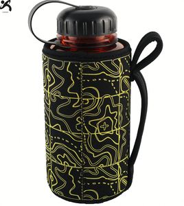 Manchon isotherme en néoprène pour bouteille d'eau de 32 oz, housse de protection pour bouteille de 32 oz avec poignée - Product Image 2