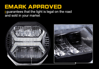 Luz de Trabajo LED de 5.75 Pulgadas con Certificación Emark, 9-36V, Lámpara Antiniebla Todoterreno, Luz Auxiliar de Conducción LED de 5.75'' para Jeep y Camioneta