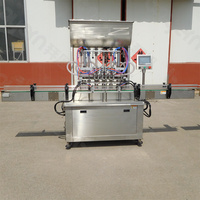 Machine de remplissage et d'emballage de bouteilles d'eau potable pure, de jus, de boissons et d'huile, à 2 buses et 4 têtes, pour liquides minéraux