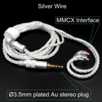 Câble audio stéréo torsadé MMCX plaqué or 3,5 mm de haute qualité pour écouteurs intra-auriculaires SE215/315/425/535 – En stock