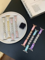 Bracelet en silicone effet goutte de diamant pour Apple Watch 123456789S10, bracelet Apple