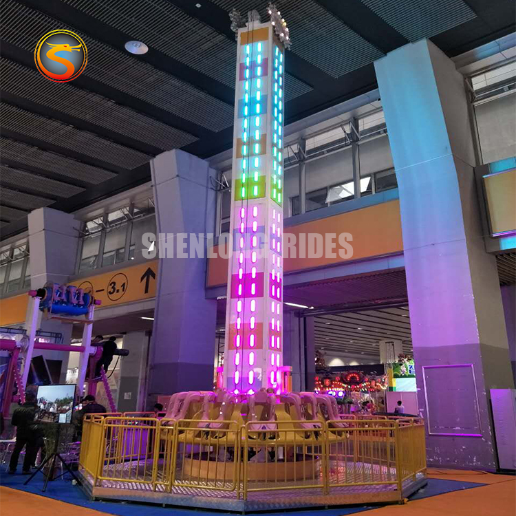 Thrill Ride Free Fall Sky Drop Tower For Amusement Park Drop Tower