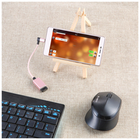 Cable Micro USB OTG de 90 Grados con Conector Micro B a USB 2.0 Chapado en Oro para Smartphone, Tablet, DAC, Cámara, Teclado MIDI