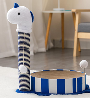 Arbre à chat 3 en 1, jouet en carton durable de haute qualité, poteau à gratter