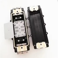 Boîtier de raccordement à fibre optique horizontal étanche pour extérieur 2 entrées/2 sorties avec 12/48/72/96 cœurs IP68