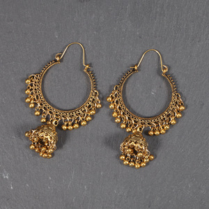 Pendientes de Borla Vintage de Aleación de Metal Precioso para Mujer, Joyería Coleccionable Cultural para Uso Diario - Product Image 2