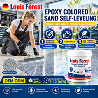 Peinture époxy colorée pour sols à faible teneur en COV, facile à appliquer, pour garages résidentiels, ateliers, projets de gros et fournitures.