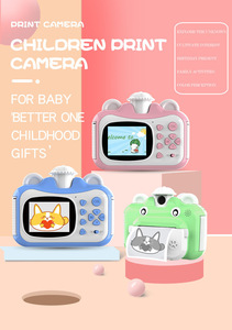 Mini fotocamera Hd 1080p con giochi foto divertenti per bambini pellicola per fotocamera a colori istantanei giocattoli per Selfie fotocamera digitale per bambini - Product Image 2