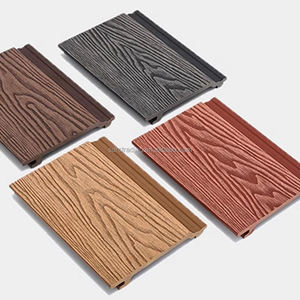 Revêtement mural extérieur, panneaux et planches de bardage décoratifs, bardage en bois composite 3D, panneau de <span class=keywords><strong>façade</strong></span> en WPC pour l'extérieur - Product Image 1