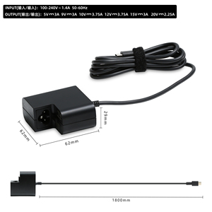 อะแดปเตอร์แล็ปท็อปหัวชาร์จอเนกประสงค์สำหรับ <span class=keywords><strong>HP</strong></span> <span class=keywords><strong>Chromebook</strong></span> 11 11A <span class=keywords><strong>13</strong></span> 14 14A 2.25A 45W 20V <span class=keywords><strong>X360</strong></span> G5 - Product Image 6