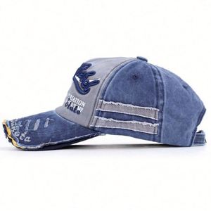 Casquette de baseball classique 6 panneaux en coton 100% avec lettres personnalisées brodées en 3D et boucle en cuivre argenté – Grande Vente - Product Image 2