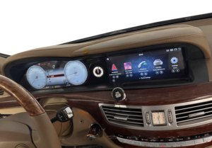 จอแสดงผลคู่ Gerllish ขนาด 12.3 นิ้ว สำหรับรถยนต์ Mercedes-Benz S W221 ปี 2005-2013 เครื่องวัดความเร็วแบบดิจิตอล พร้อมเครื่องเล่นมัลติมีเดียและวิทยุในรถยนต์ - Product Image 5