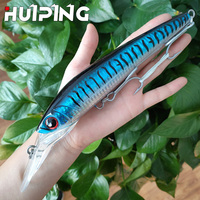 Isca de pesca artificial para lúcio, 38g/140mm, isca minnow com afundamento, para água salgada, robalo