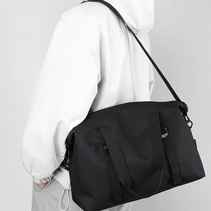 Sac de sport en nylon imperméable grande capacité personnalisé XX321 avec logo, sacs de voyage pour femmes en gros - Product Image 2