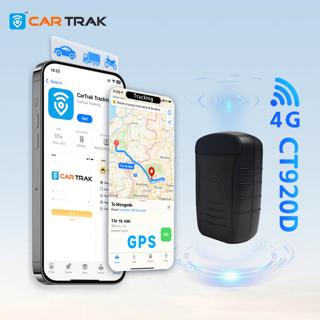 CarTrak CT920D 4G GLONASS GSM Waterproof Wireless GPS Tracker for Vehicle Tracking-Portable Motorcycle Car Device PC Support
