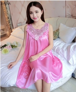 Women's Sexy Sleeveless Sleepwear Nightgowns <b>Ladies</b> <b>Long</b> Sleep Dress Female Pajamas <b>Nightdress</b> Summer - Product Image 4