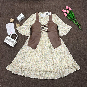 Elsali – <span class=keywords><strong>gilet</strong></span> en cuir africain pour adolescentes, 2 pièces, ensemble de vêtements pour filles de 6 à 12 ans, Design élégant, manches trompette, robes pour filles - Product Image 1